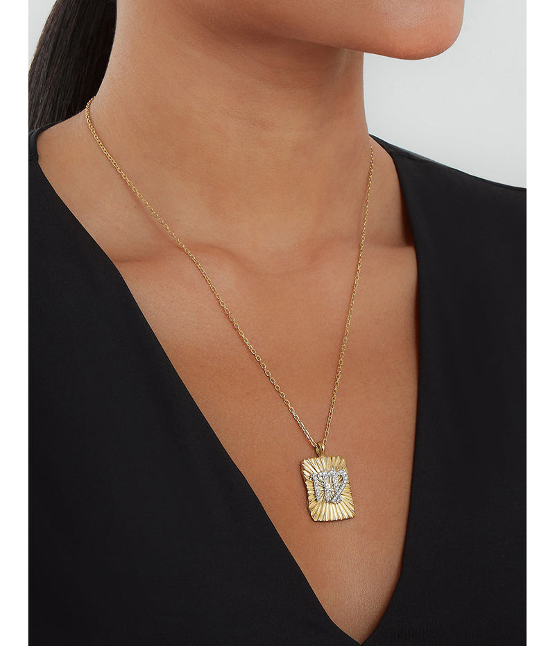 Virgo Zodiac Diamond Pendant Necklace | David Webb New York