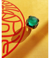 Pantheon Ring, Carved Emerald