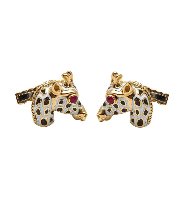 Small Giraffe Cuff Links