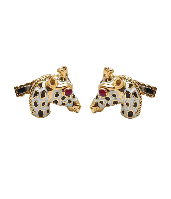 Small Giraffe Cuff Links