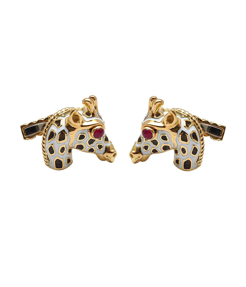 Small Giraffe Cuff Links
