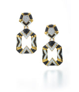 Chevron Pentagon Earrings