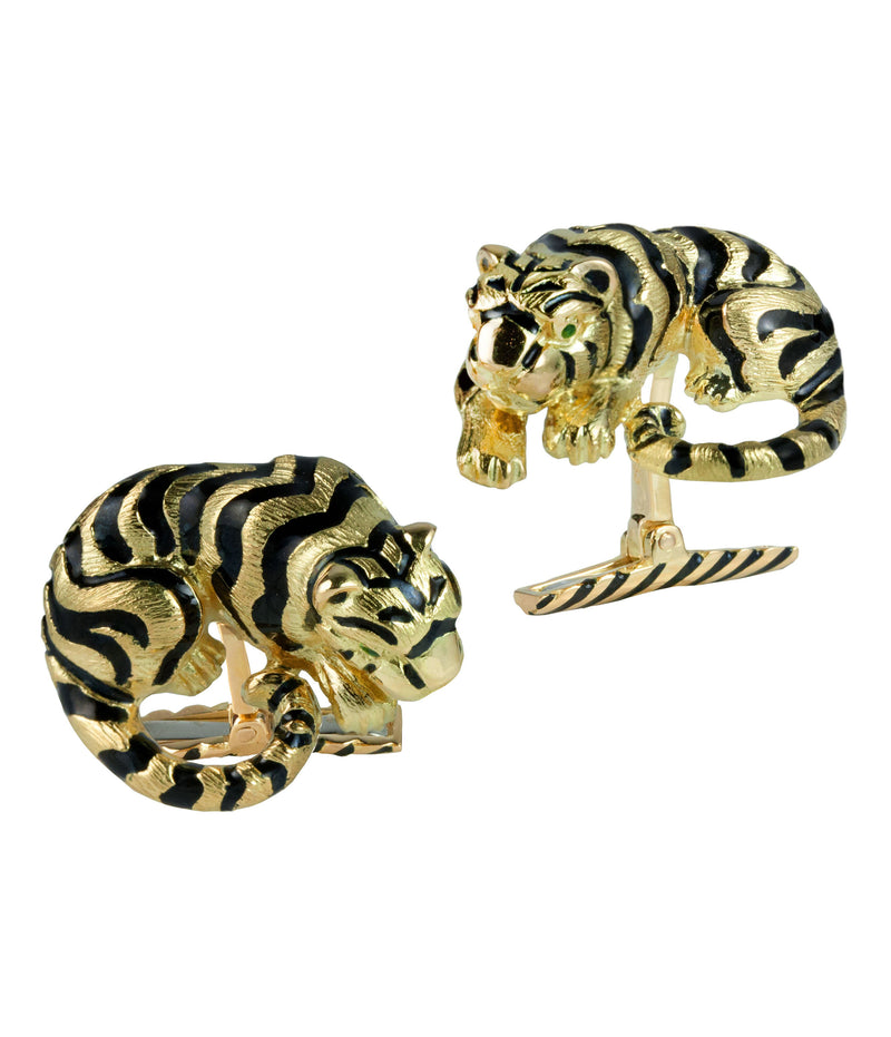 Crouching Tiger Cuff Links