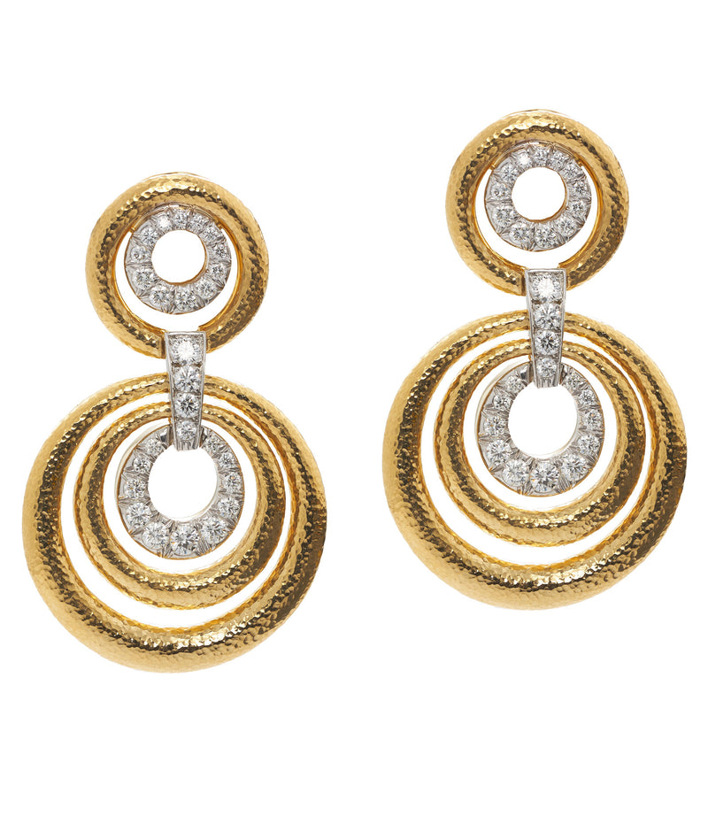 Madison Triple Round Hoop Earrings | David Webb New York